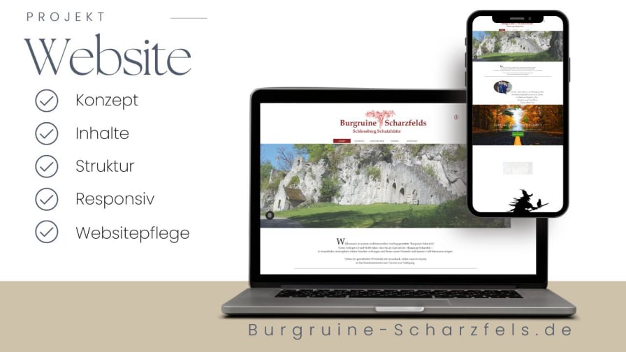 burgruine-scharzfels.de, MW-Design, Webdesign, Homepage, Shop, Nüxei, Bad Sachsa, Bad Lauterberg, Duderstadt, Harz, Göttingen